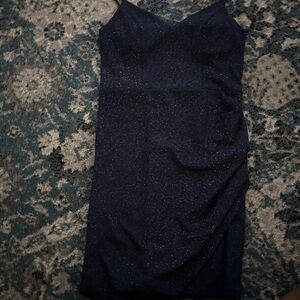 Elegant Navy Blue Women's Dress